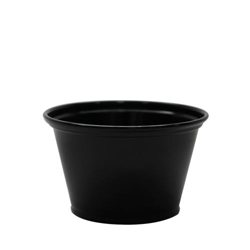 FP-P400-PPB    4 oz. PP Portion Cups (Black)  - 2500/case