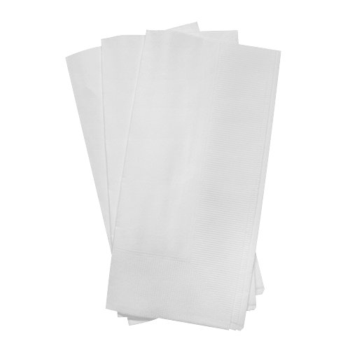 3 Ply Dinner Napkin, White, 17