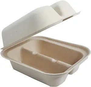 8x5x3” Fiber Taco Box, 2-Compt - 300/case