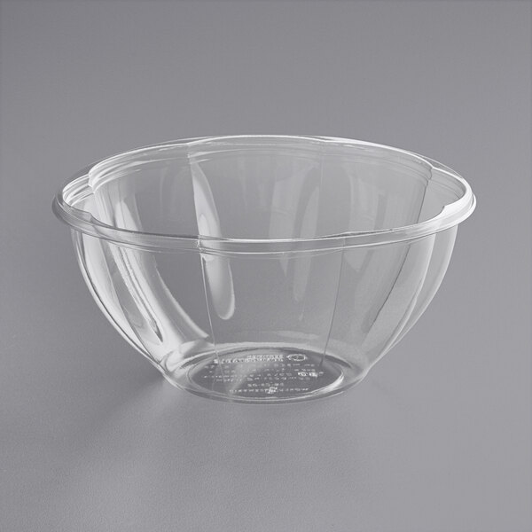 32 oz PLA Compostable Clear Salad Bowl - 600/case