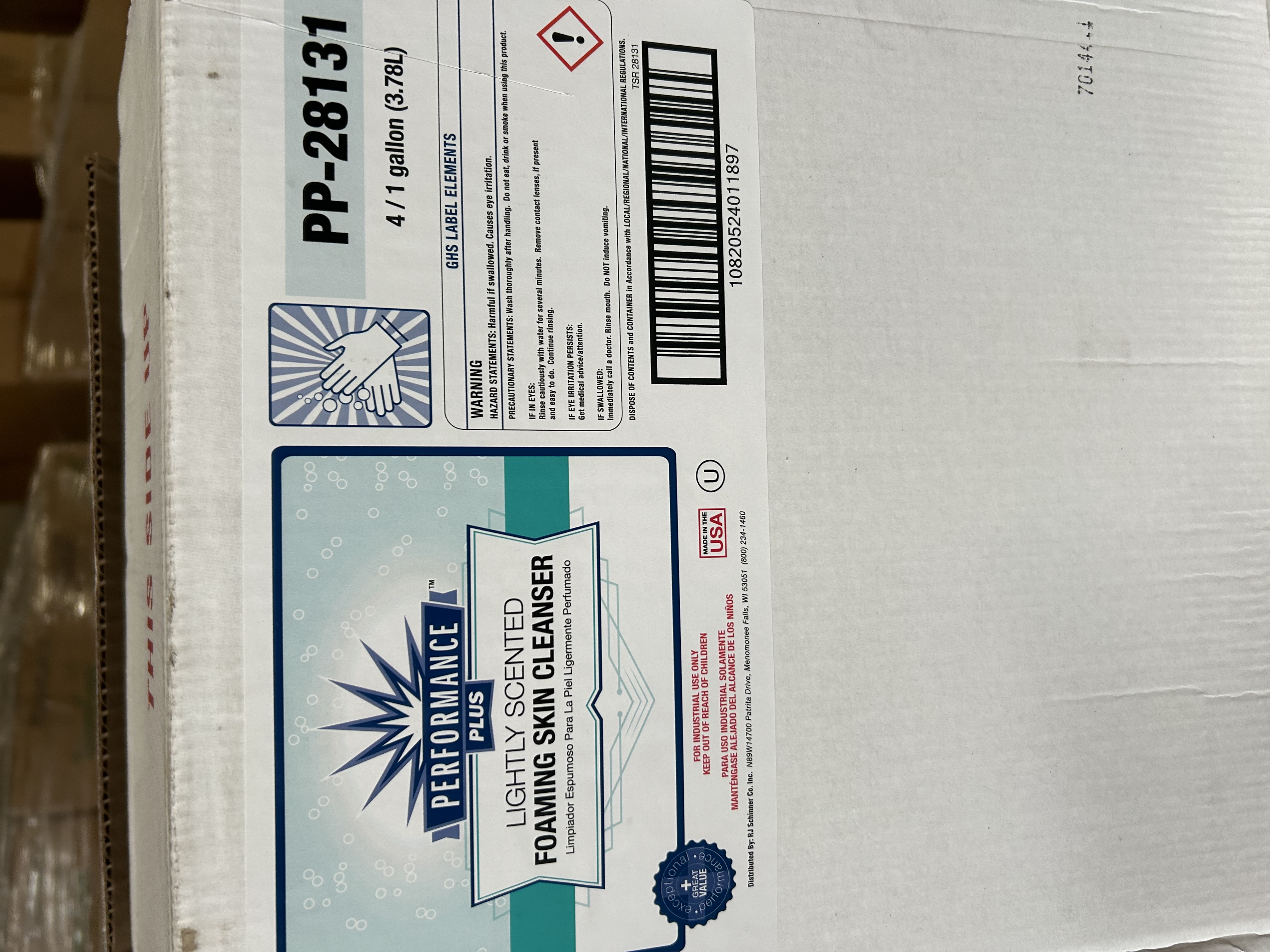 PP-28131    Foaming Skin Cleanser Lightly Scented 1 Gallon 4 /case