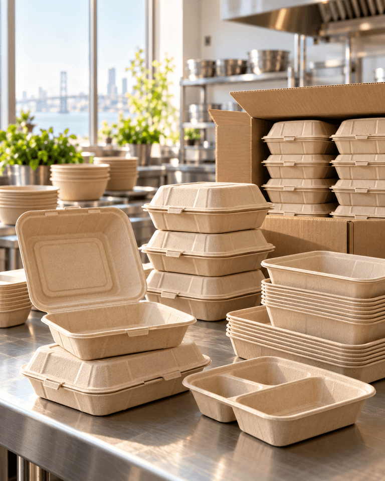 Planet Choice bagasse takeout containers as the clear choice for Bay Area kitchens