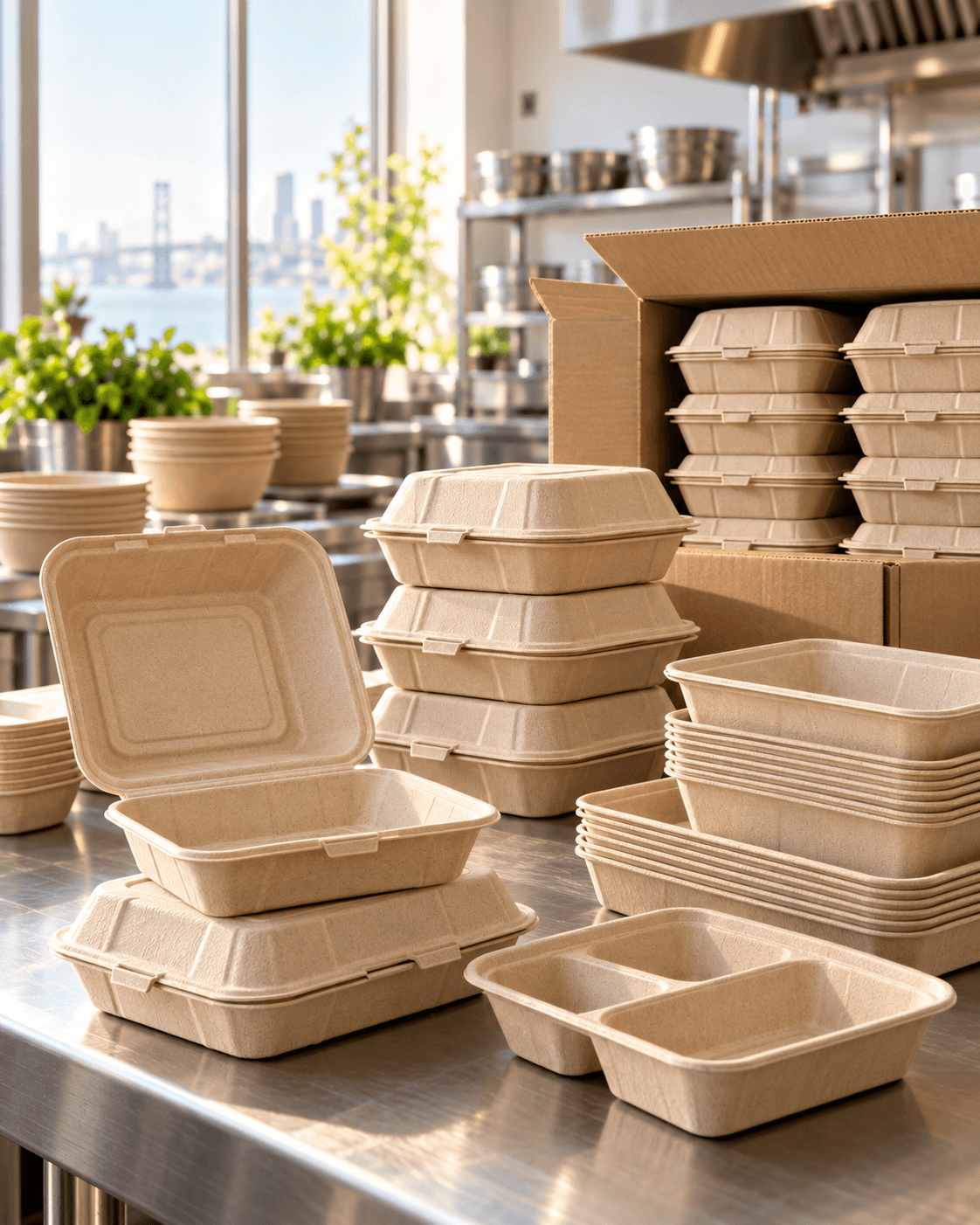 Planet Choice bagasse takeout containers as the clear choice for Bay Area kitchens