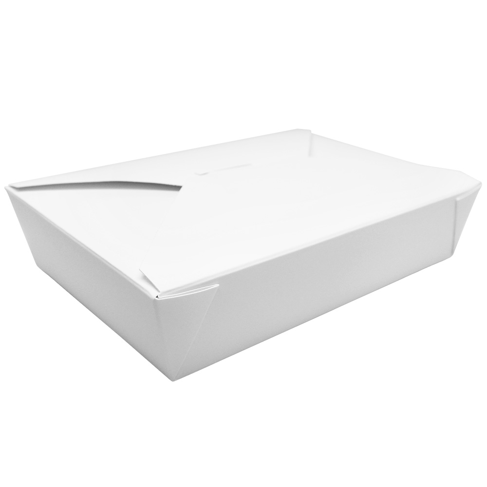 Folded White Food Container #2