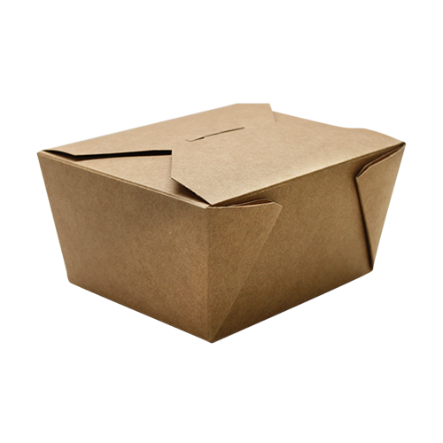 Folded Kraft Food Container #1