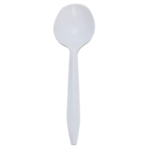 Soup Spoon, Med-weight/White