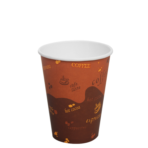 12 oz Paper Hot Cups - Generic Print