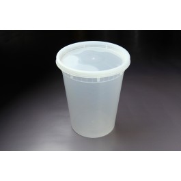 32 oz round deli /soup combo with lid - 240/case
