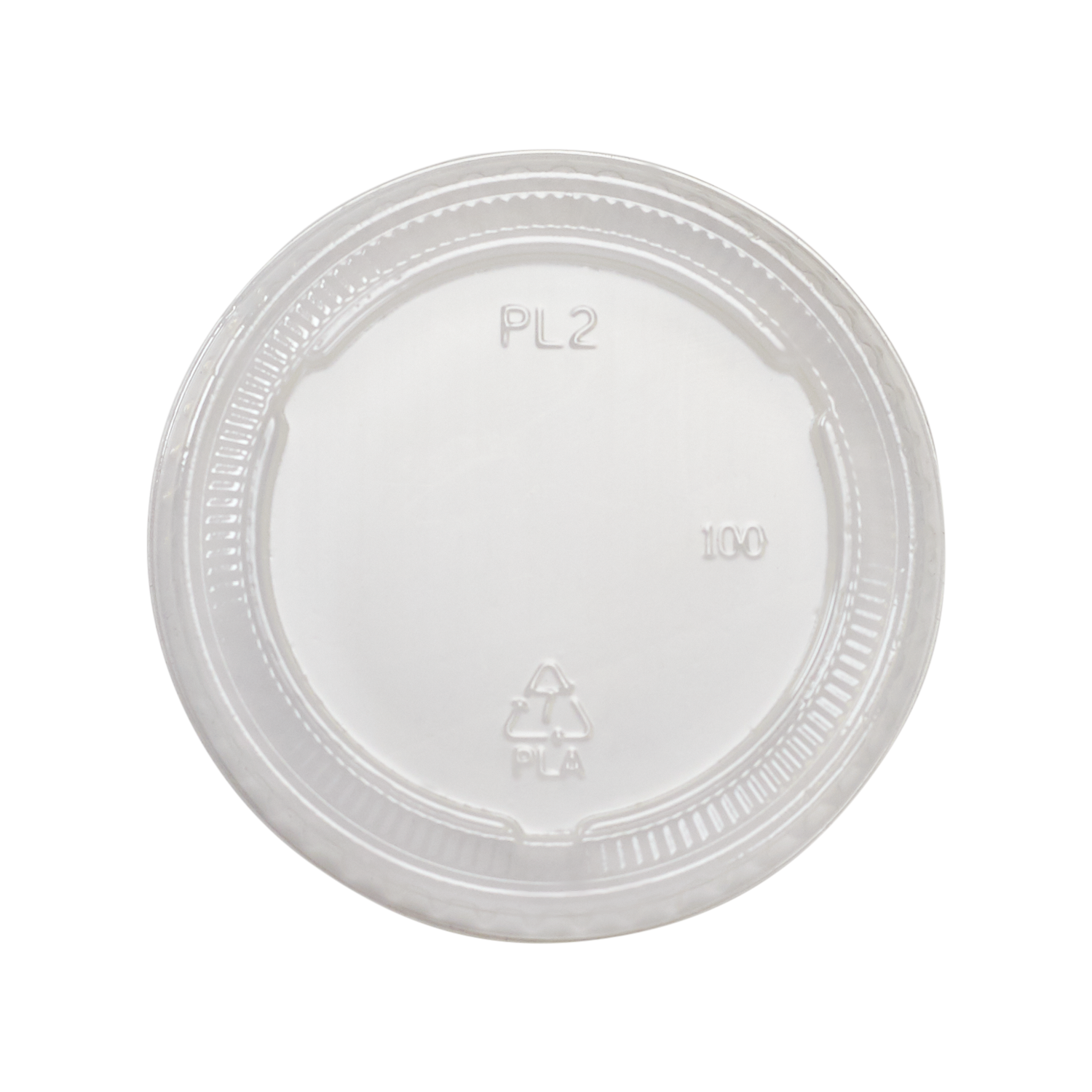 CPL-CS-2S   PLA LID for 2 oz portion cups  - 2000/case