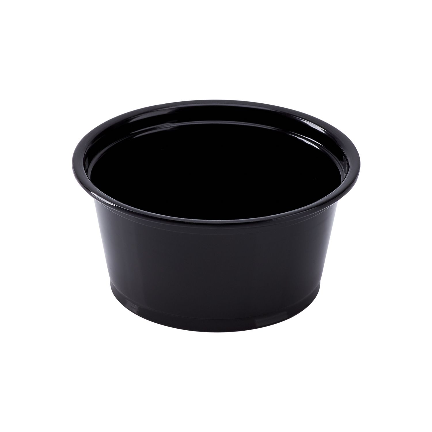 1.5 oz.  portion container - Black,  2500/case