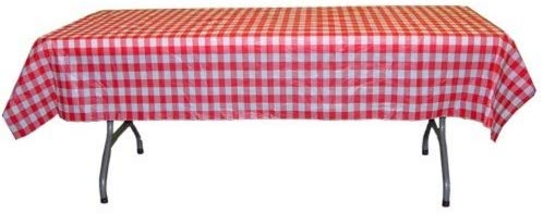 Cover Table Plas Red GINGHAM 54X108