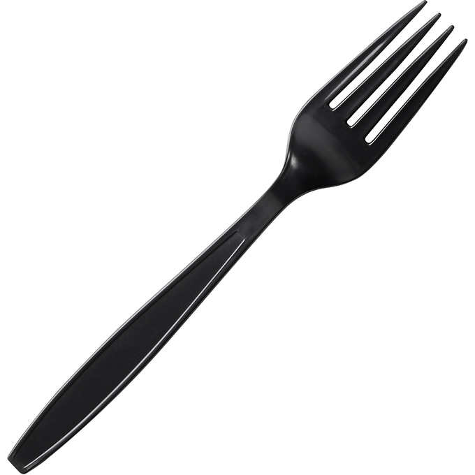 Fork, Extra Heavy‐weight/Black (100pcs/bag,10bags/ctn)_PS
