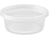 8 oz round deli /soup combo with lid  - 240/case