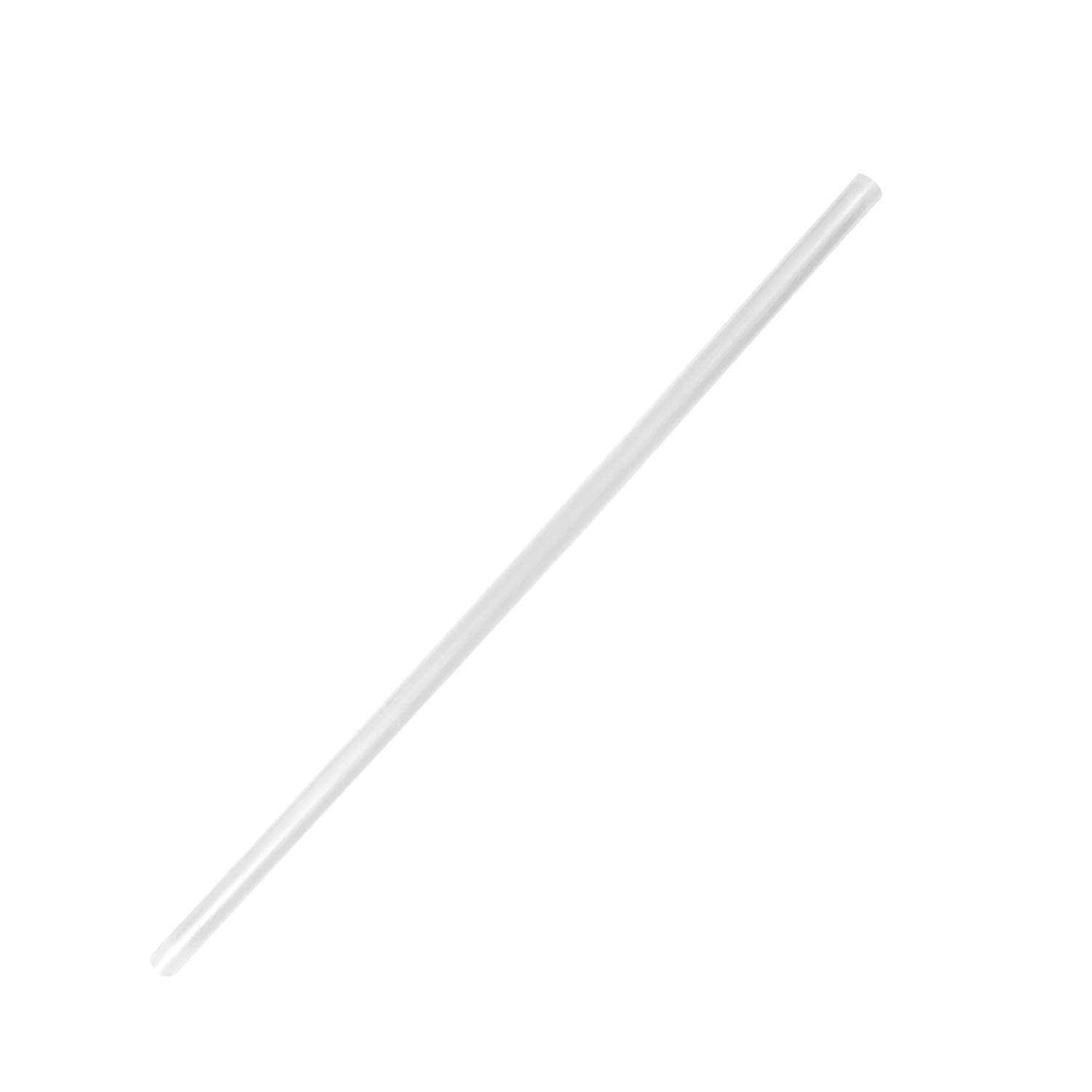 PLA  Unwrapped  Jumbo Straws - Clear 7.75'' 2000/case