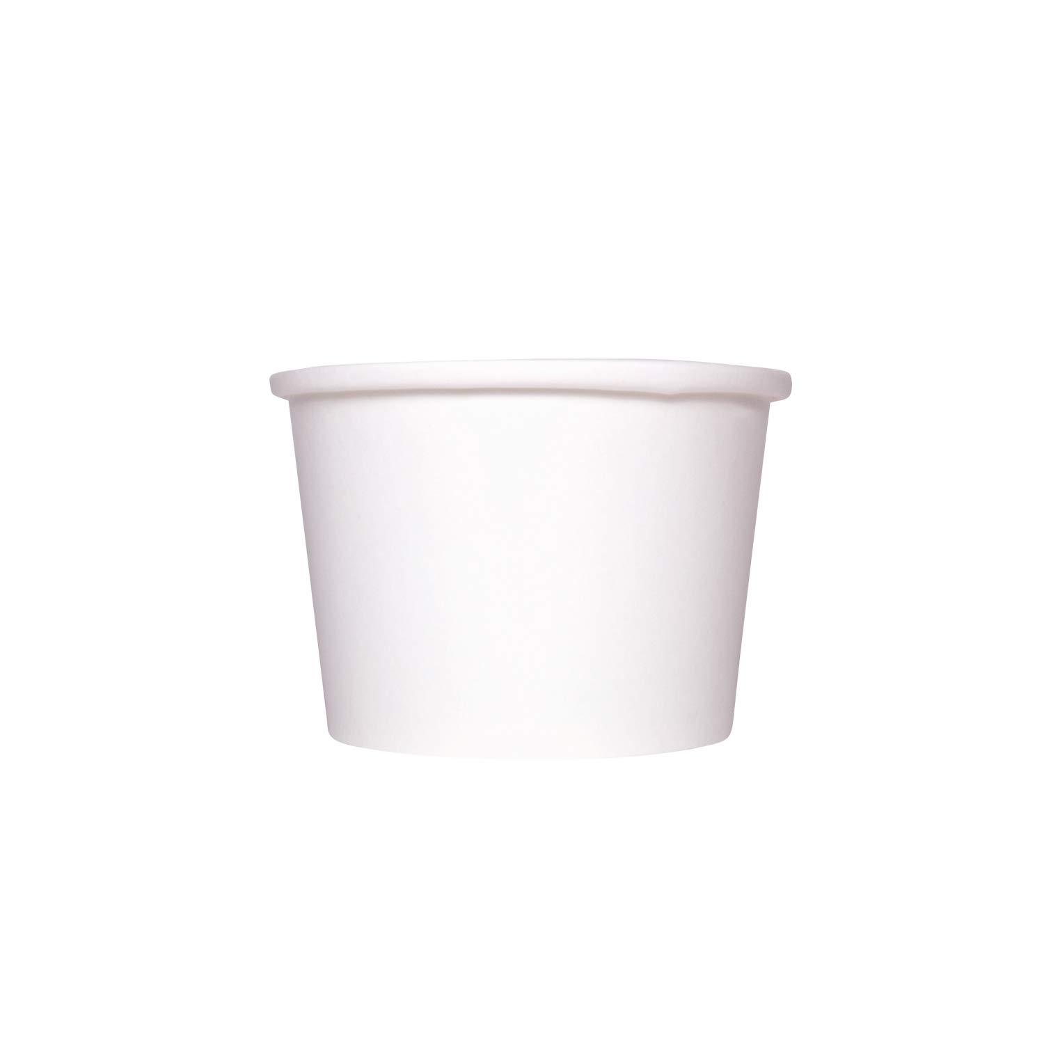 8 oz White Paper Hot Food Container - 1000/case