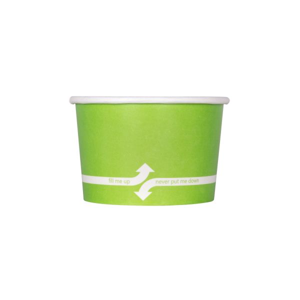 C-KDP4 (Green)     4 oz Double Poly Paper Cold/Hot Food Container  - 1000/case
