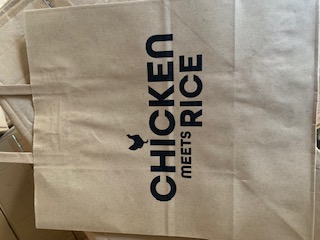 Paper Bag With Flat Handle  With CMR Logo w12xg7x14h