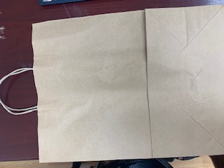 Brown Paper Bag With Twisted Handle  With -Kraft - w13xg7x17h