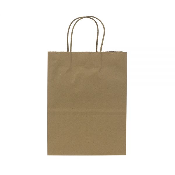 Brown Paper Bag With Twisted Handle -Kraft  8.1