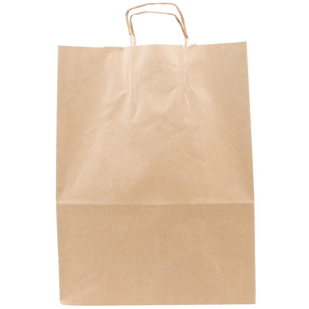 Brown Paper Bag  With Twisted Handle  -  Kraft - 11.75