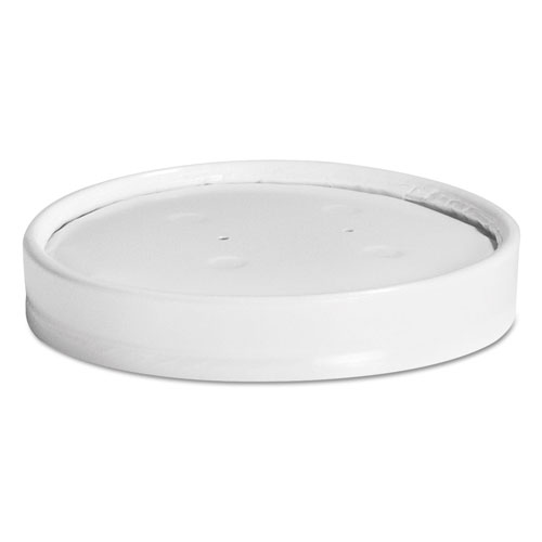 Paper Lid with PLA Lining for 12-32oz Soup Containers - 115mm - 500/case