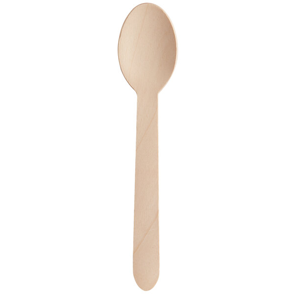 Wooden Compostable Spoon, Heavy Weight - 1000/case