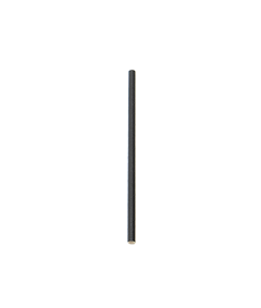 Short Bar Straws (BLACK) 5.25 x 0.2 inches - 250/box